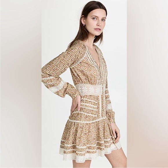 NWT Veronica Beard Addilyn Floral Long Sleeve Dress Size 4 - Picture 4 of 13